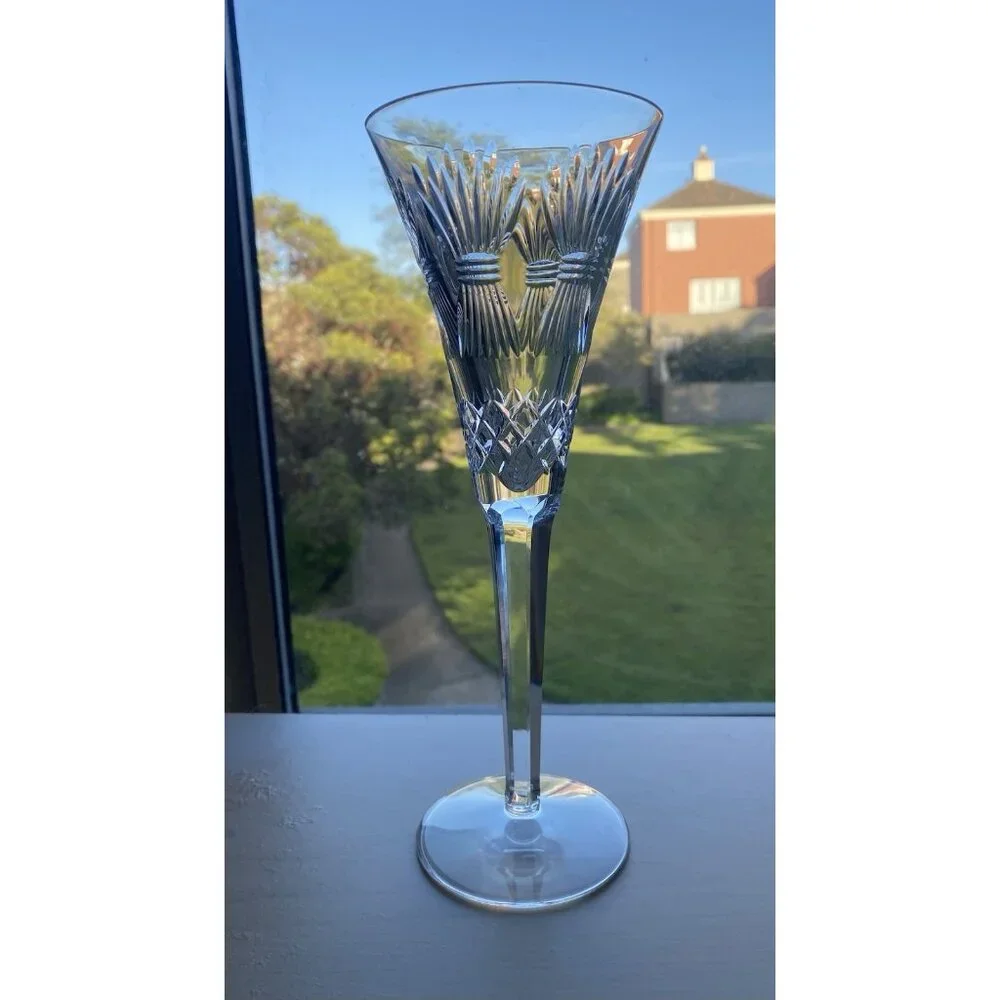 Single Waterford Crystal Millennium PROSPERITY Toasting Flute Champagne Glass